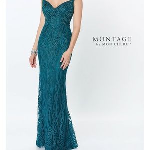 Montage by Mon Cheri 119953 Emerald Green size 12 NWT Mother of bride